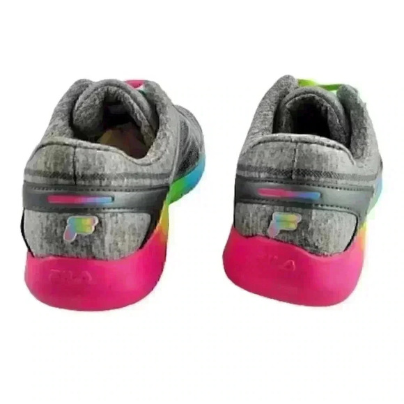 Fila Kids Kameo 3 Shoes Size 4 Gray Multi Color At - Picture 8 of 10